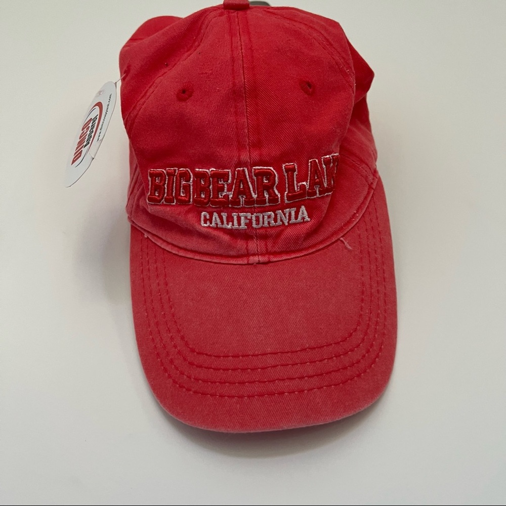 Big Bear Pink Hat With Embroidery And Adjustable Strap